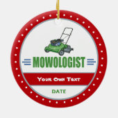 草おもしろい刈気にり セラミックオーナメント (裏面)