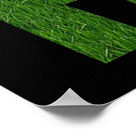 草がニセモノだから緑が増えることもある ポスター (角)