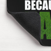 草がニセモノだから緑が増えることもある マウスパッド (コーナー)