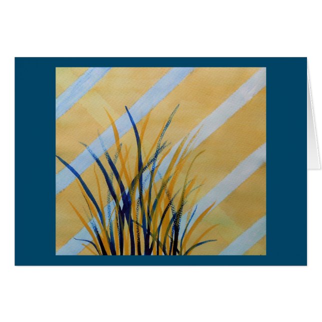 草が付いている抽象的な水彩画の格子垣 (正面横)