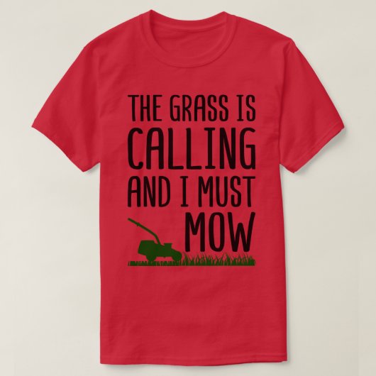 草が呼ばれて刈らねばならない Tシャツ (デザイン正面)