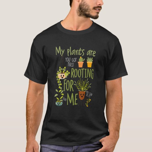 草が根が生えている Tシャツ (正面)