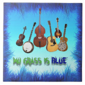 草が青い タイル (正面)