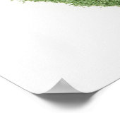 草で作られた台湾地図 ポスター (角)