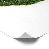 草で作られた本土中国の地図 ポスター (角)