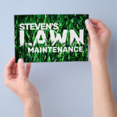 草で覆われた芝生に触発された チラシ (ハンドル)