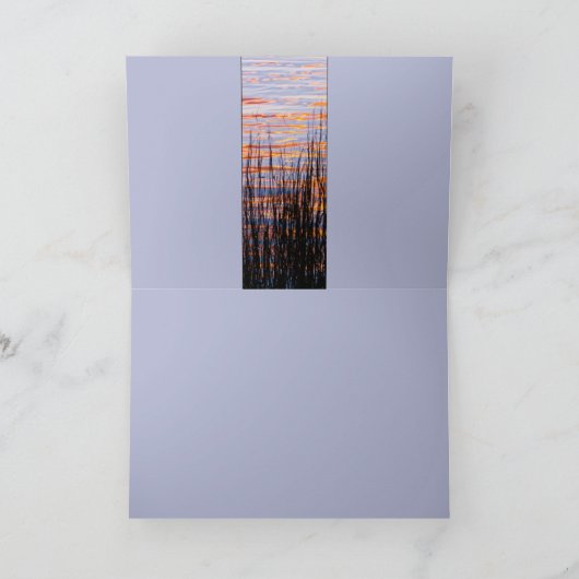 草との日没 カード (内部)