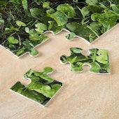 草とクローバーの野生のウサギ、パズル ジグソーパズル (側面)