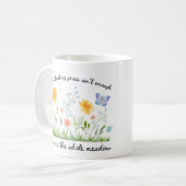 草に触れてもマグが足りない コーヒーマグカップ (正面左)