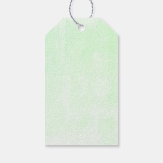 草のかわいらし中に置く茶色の馬ありがとう ギフトタグ (裏面)