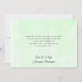 草のかわいらし中に置く茶色の馬ありがとう サンキューカード (裏面)