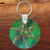 草のキーチェーンとして緑 キーホルダー (正面)