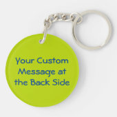 草のキーチェーンの上の漫画の亀 キーホルダー (裏面)