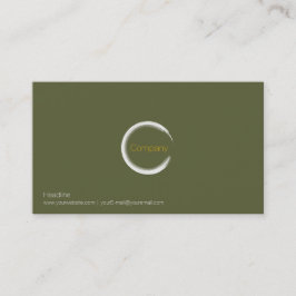 草のグリーンビジネスカード 名刺