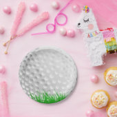 草のゴルフ・ボール ペーパープレート (パーティー)