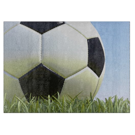 草のサッカーボール カッティングボード (正面)