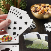 草のサッカーボール トランプ (インサイチュ)