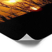 草のシルエット ポスター (角)