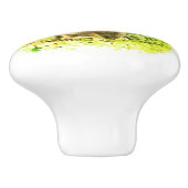 草のセラミックノブに甘いバニーウサギ セラミックノブ (側面)