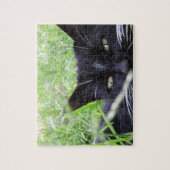 草のタキシード猫- ジグソーパズル (縦)
