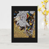 草のダンサー挨拶カード カード (黄色い花)