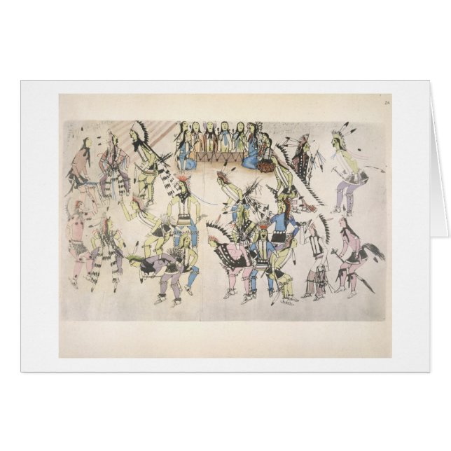 草のダンス(紙のインク) (正面横)