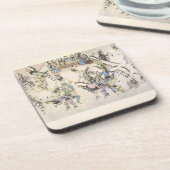 草のダンス(紙のインク) コースター (左側)