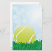 草のテニス・ボール 便箋 (正面/裏面)