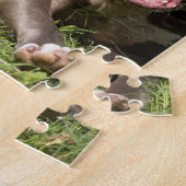 草のピットブル ジグソーパズル (側面)