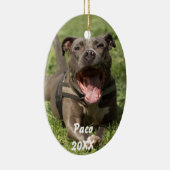 草のピットブル セラミックオーナメント (右)