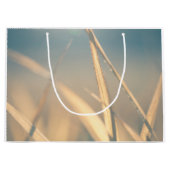 草のフローラ自然写真 ラージペーパーバッグ (正面)