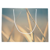 草のフローラ自然写真 ラージペーパーバッグ (裏面)