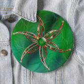 草のボタンとして緑 缶バッジ (インサイチュ)