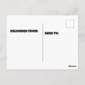 草の上に立つカモシカ ポストカード (裏面)