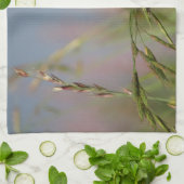 草の上のハチドリ キッチンタオル (折り畳み)