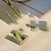 草の上のハチドリ ジグソーパズル (側面)