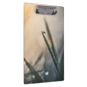 草の上の露の液滴フローラ自然写真 クリップボード (右)