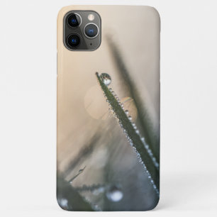 草の上の露の液滴自然写真 iPhone 11 PRO MAXケース