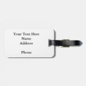 草の中に横たわる英国のマスチフ ラゲッジタグ (裏面横)