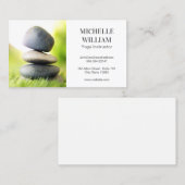 草の中に積み上げた石 名刺 (正面/裏面)