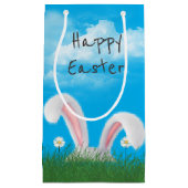 草の中のイースターバニー スモールペーパーバッグ (正面)
