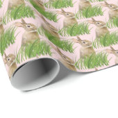 草の中のイースターバニー ラッピングペーパー (ロールコーナー)