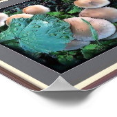 草の中のキノコのポスター ポスター (角)