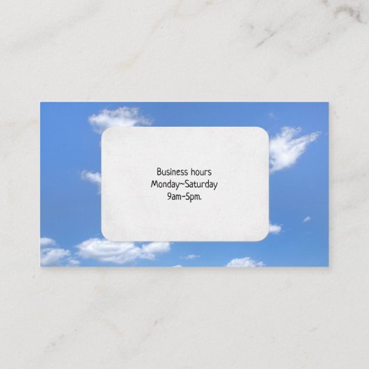 草の中のゴルフボール 名刺 (裏面)