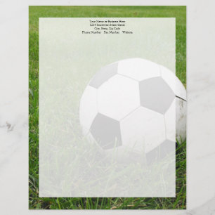 草の中のサッカーボール レターヘッド