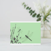 草の中のトンボ ポストカード (スタンド正面)