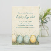 草の中の卵イースターエッグ狩り 招待状 (スタンド正面)
