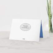 草の中の叔父の誕生日ゴルフボール カード (裏面)