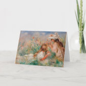 草の中の女の子 | ピエール・アウグストルノアール カード (正面)