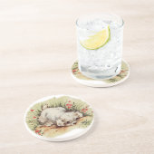 草の中の子犬 コースター (側面)